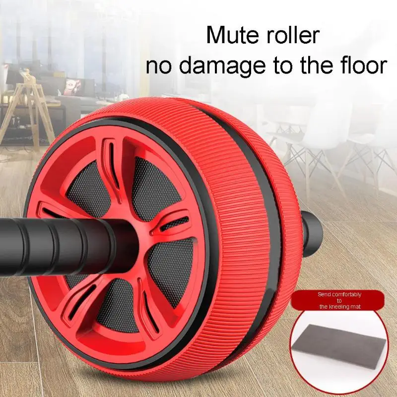 

Silent TPR Abdominal Wheel Roller Trainer Fitness Equipment Gym Home Exercise Body Building Ab Wheel Antiskid and wear-resistant