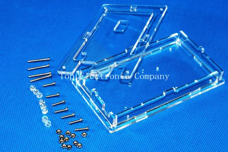 

Enclosure Transparent Gloss Acrylic Box Compatible for arduino Mega 2560 R3 Case
