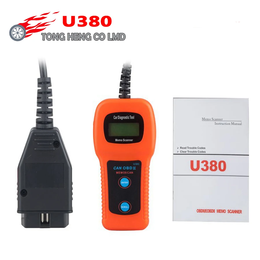 U380 OBDII двигателя светильник & считывания кода неисправности Memoscan Сканер U 380 OBD2 EOBDII