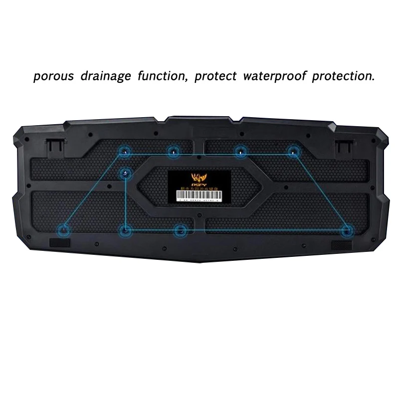 3 цвета переключаемая игровая клавиатура с подсветкой английская клавиатура с подсветкой светодиодный с цветной светящейся подсветкой мультимедийная эргономичная Gamin