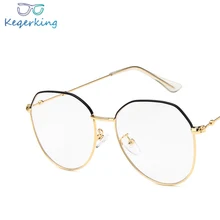 Кошачий глаз прозрачные линзы очки бутик очки прозрачные женские брендовые дизайнерские оптические очки металлические очки ZB-35
