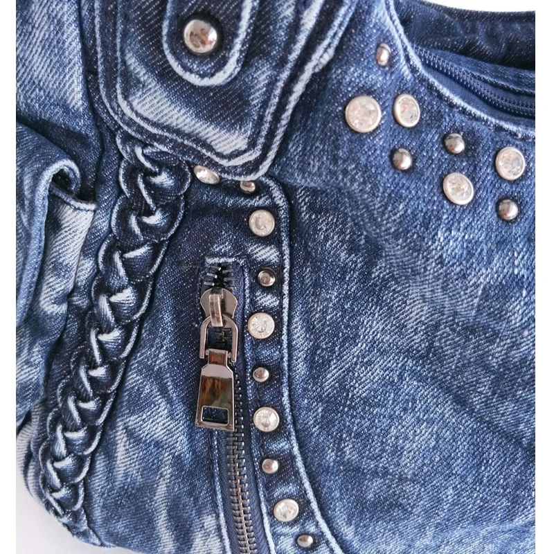  iPinee Brand Women Bag 2019 Fashion Denim Handbags Female Jeans Shoulder Bags Weave Design Women To - 32834772390