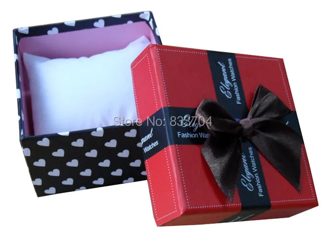 Модные часы, подарочная упаковка, Коробки для упаковочная бумажная коробка красный корпус часов ювелирные коробки для часов 10 шт./лот;