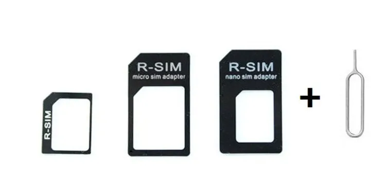 10 шт. 4 в 1 две сим-адаптер для iPhone 6 5 Samsung Nano Sim карты адаптер к микро стандартной