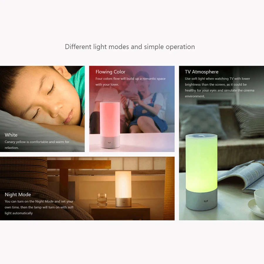 Yeelight Smart lamp Remote Indoor Bed Bedside Lamp