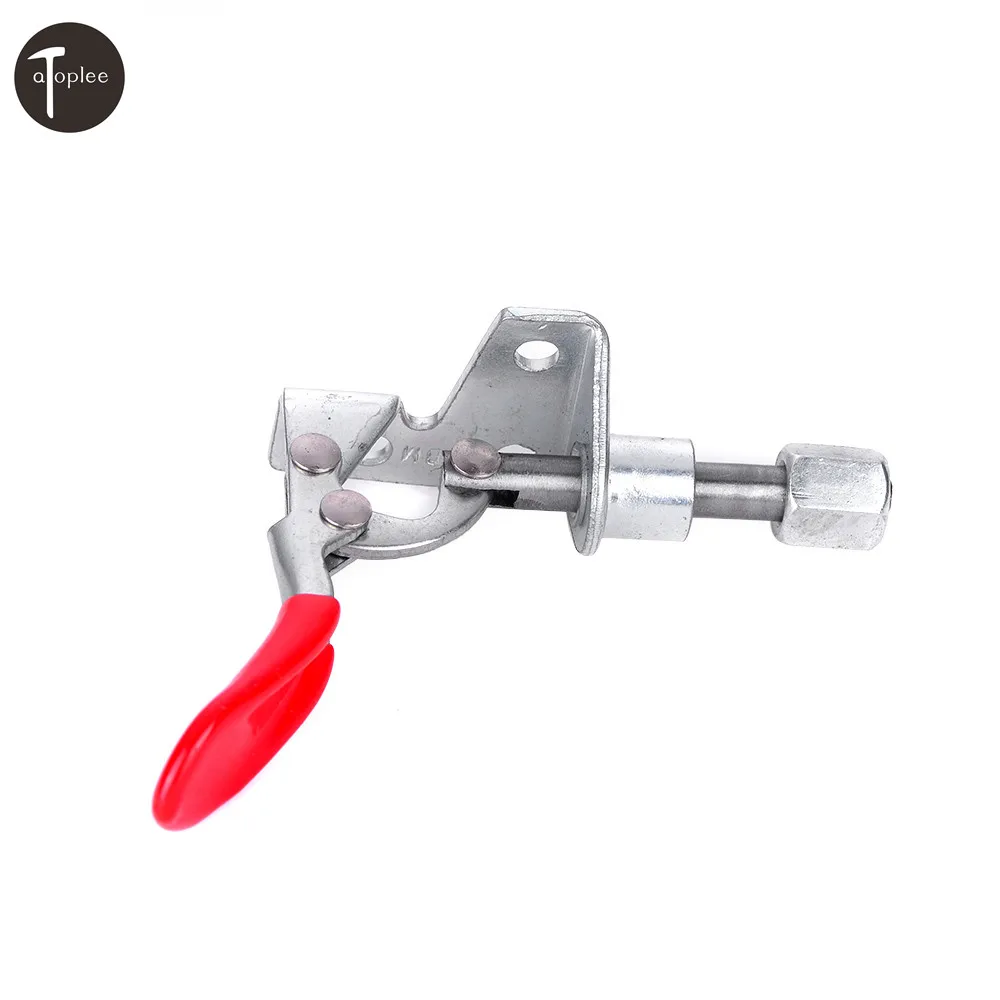 

2Pcs Quick Toggle Clamp Push-Pull Clip 45KG Holding Capacity Handle Vertical Tool Cast iIron&Nylon Quick Release Hand Tools