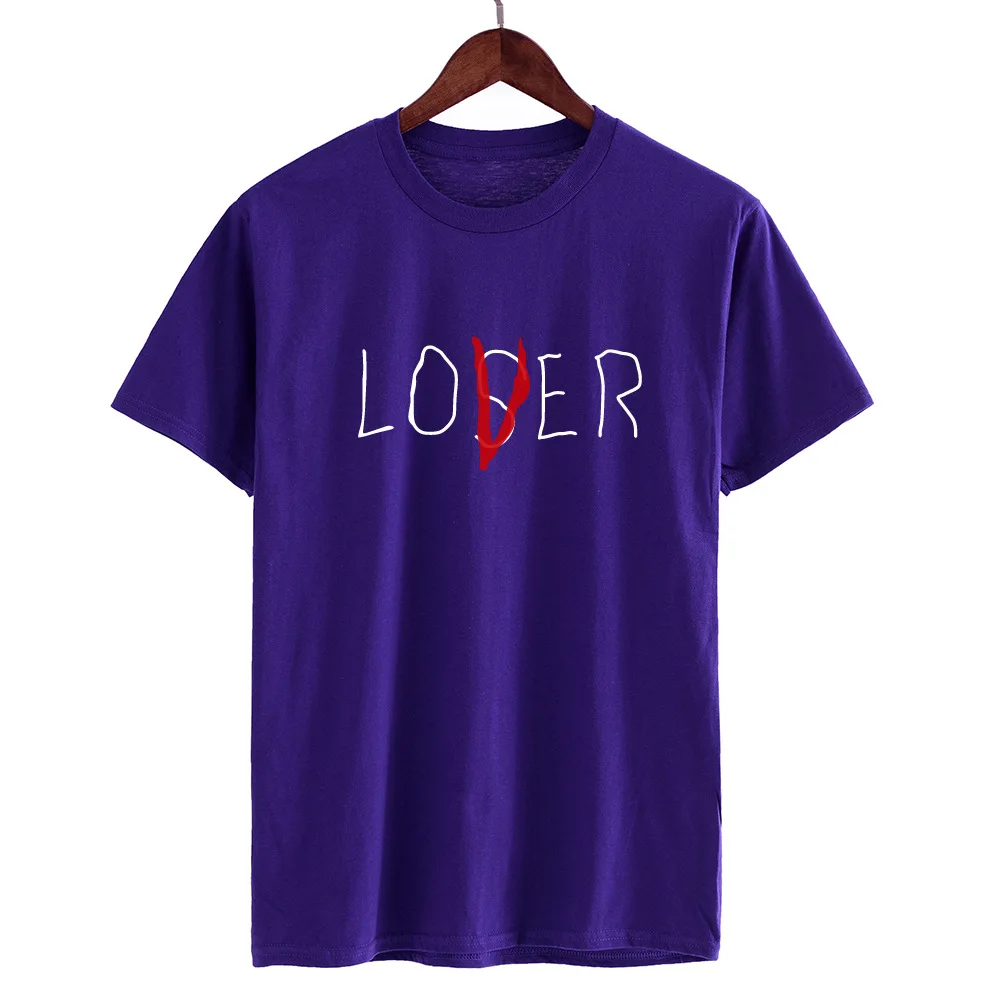 Новинка 2018 г. летняя рубашка Lover Loser футболка Для мужчин женщин Повседневное