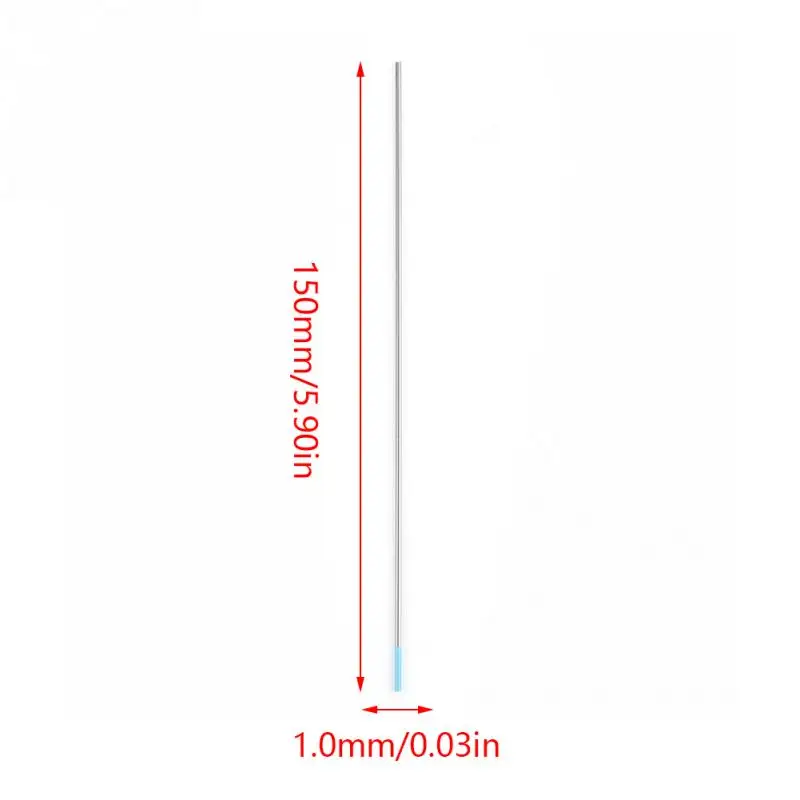 10 шт. коробка WL20 вольфрамовый электрод Профессиональный Tig Rod 2,0 Lanthanated для сварочного аппарата - Цвет: 1.0mmx150mm