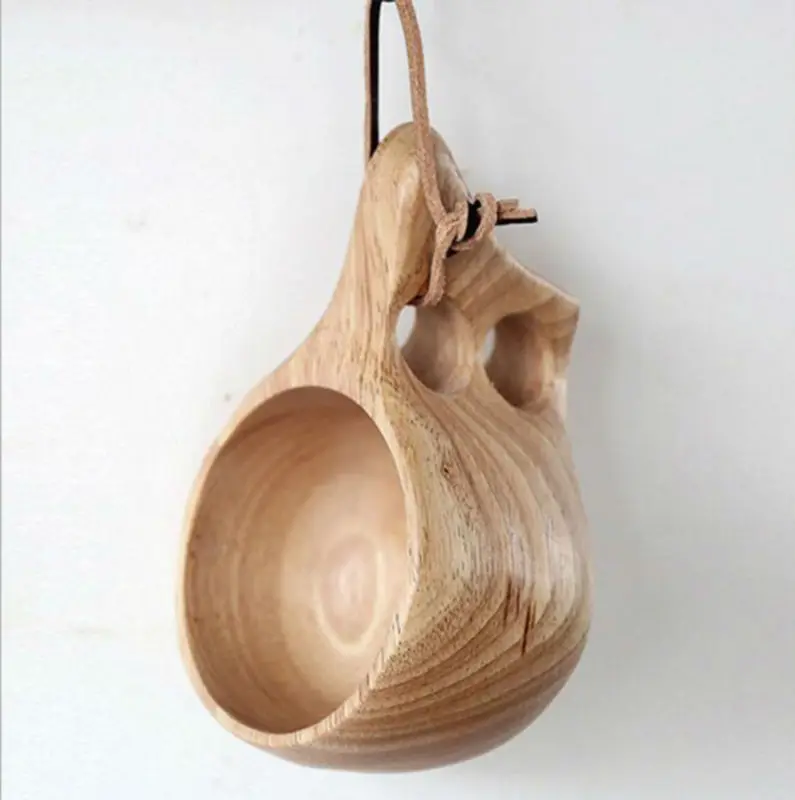 milk cup wooden