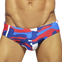 Брендовые мужские плавки, камуфляжные плавки, сексуальные плавки с низкой талией для мужчин, плавки, одежда для плавания, мужские плавки, боксеры, летние, Sunga