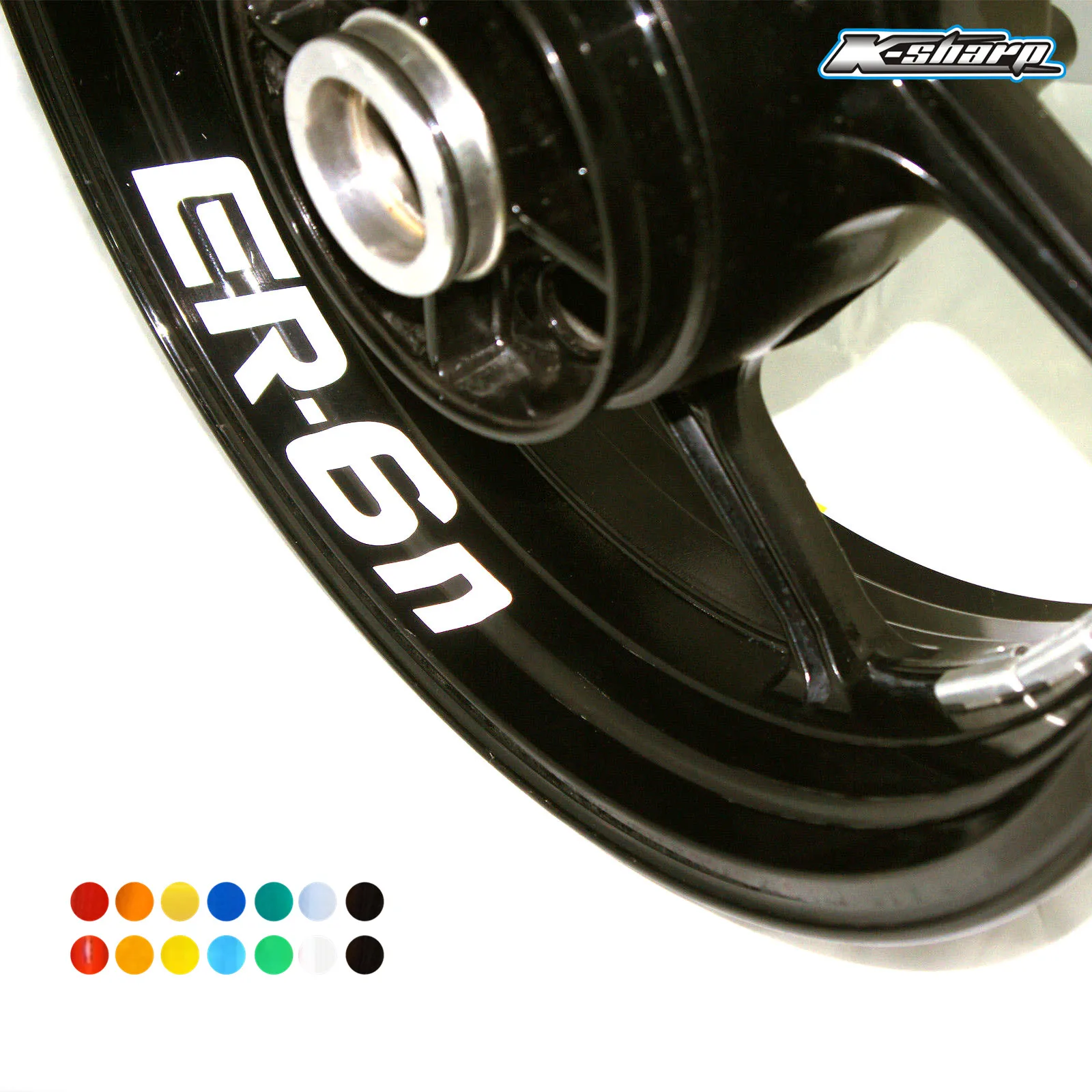 

8 X внутренние наклейки на обод колеса светоотражающие наклейки в полоску подходят для KAWASAKI ER-6N