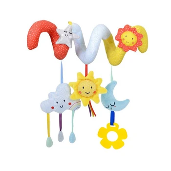 

Infant Baby Baby Bed Stroller Car Seat Moon Star Educational Hanging Pendant Wrap Around Stroller Toy Bed Winding Crib Rail Toy