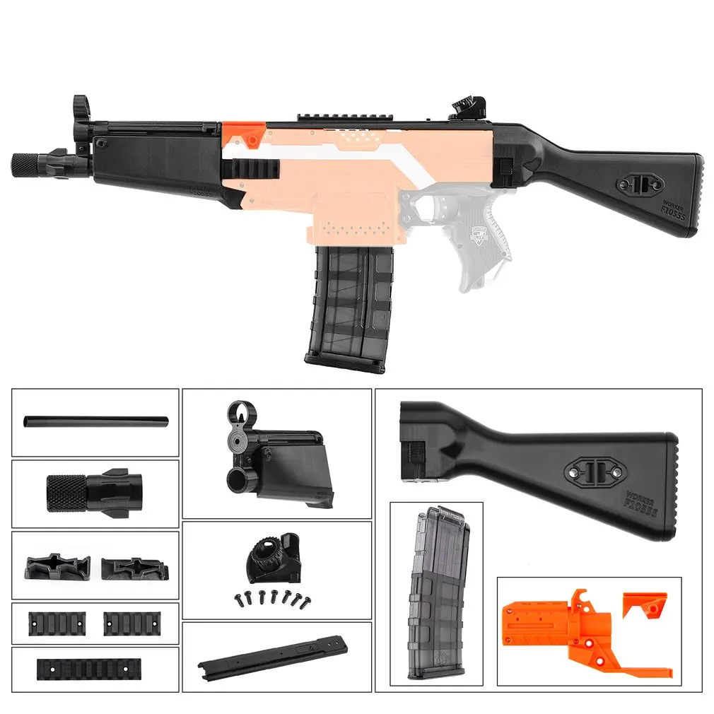 

DIY Toy Guns High Strength Plastic MOD F10555 MP5A Rifle 3D Print Imitation Kit Compatible for Nerf STRYFE Modify Toys Best Gift