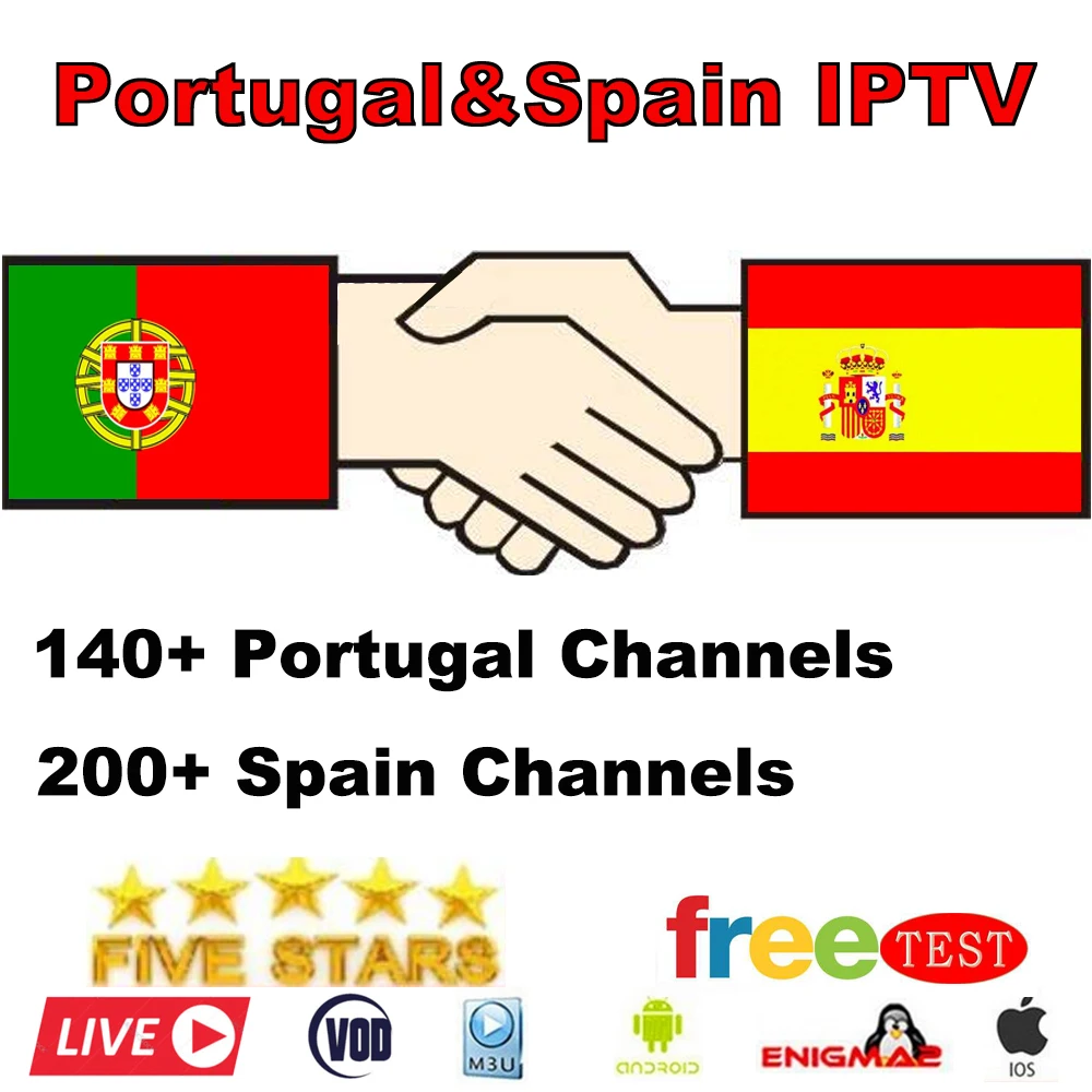 

Free Test IPTV Spain Subscription 1 Year IPTV Portugal Abonnement IPTV Subscription M3U with Adult France for Smart TV Enigma2