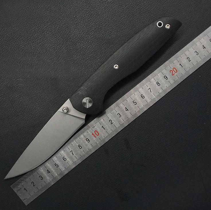 Pocket folding knives D2 blade 59HCR Ball Bearing system G10 handle Tactical outdoor camping useful survival knife DEC tools