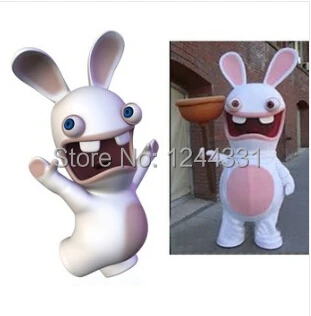 hot sale mascot pink rayman raving rabbit mascot costume adult size fancy dress for christmas halloween - Raving Rabbids Halloween Costume hot sale mascot pink rayman raving rabbit mascot costume adult size fancy dress for christmas halloween - Raving Rabbids Halloween Costume