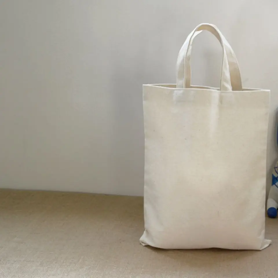 small plain canvas bags