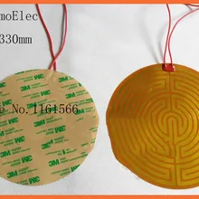 Диаметр 330 мм 220 V 250 W большой моторное масло для автомобилей обогреватель гибкий силиконовый подогреватель ODM/OEM No MOQ промышленный обогреватель PI фильм нагреватель кровать