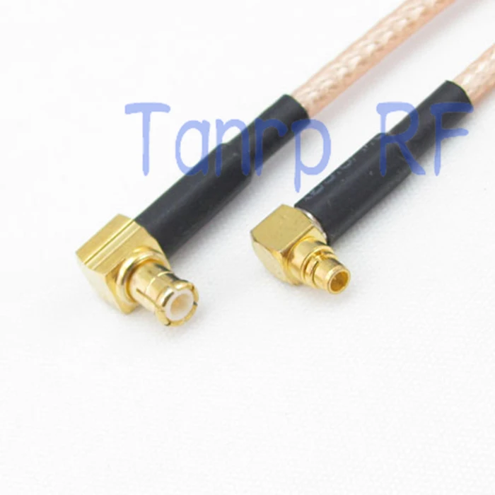 

50CM Pigtail coaxial jumper cable RG316 extension cable 20in MMCX male to MCX male both right angle RF adapter connector