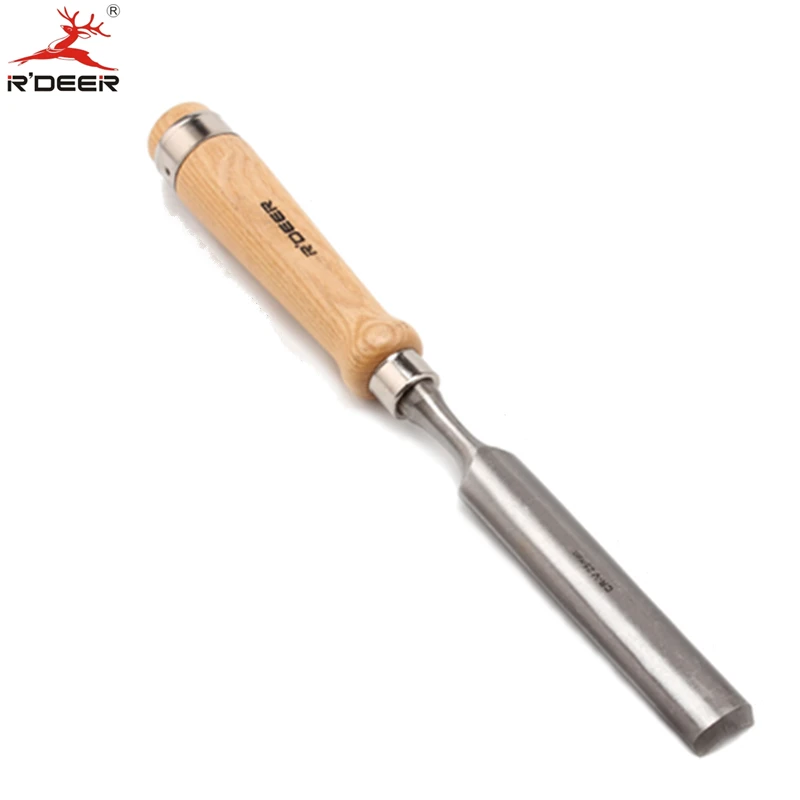 RDEER Woodwork Semicircle Chisel 25mm CR V Straight Handle Wood Carving