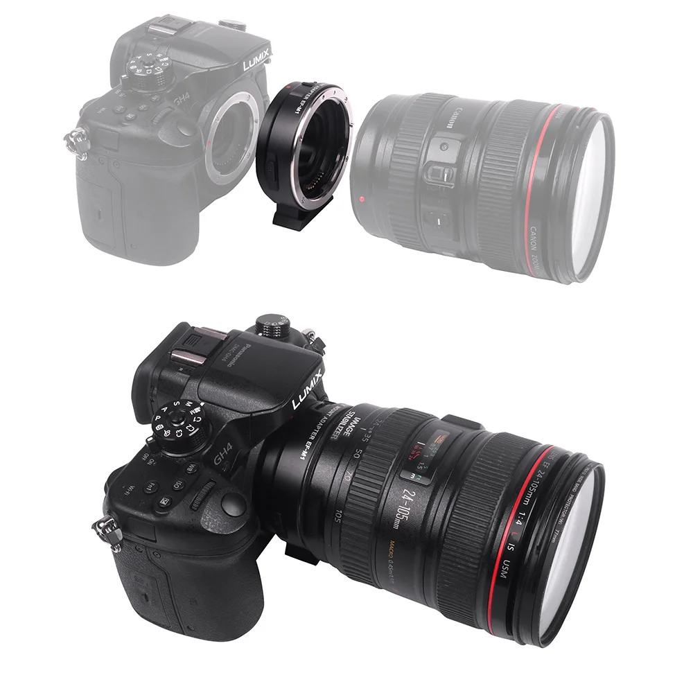 Viltrox EF M1 для Canon lens transferto Lumix Olympus M4/3 system camera AF Автофокус адаптер кольцо filmware