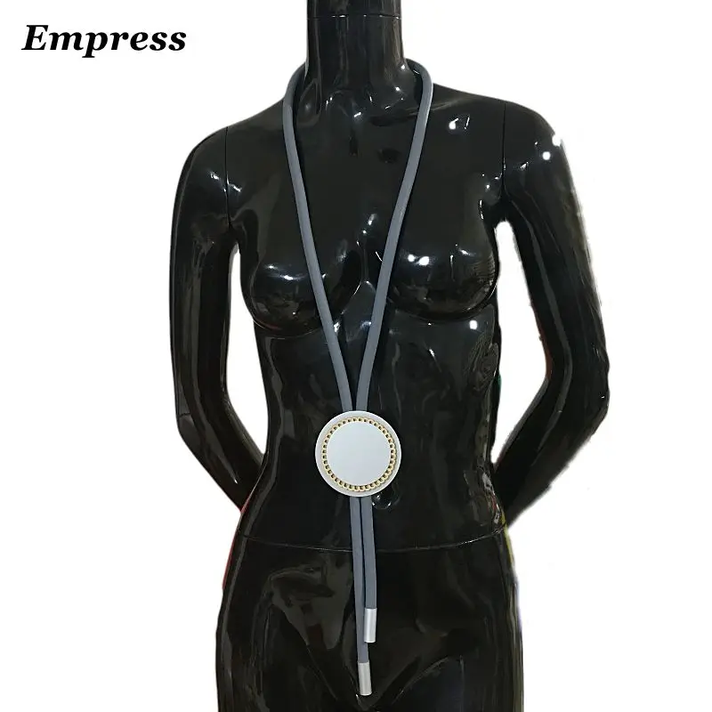 Коллекция ювелирных изделий "сделай сам" ИМПЕРАТРИЦА, винтажное ожерелье ручной работы из мягкого пенопласта и алюминия, женское ожерелье на удачу, 143 см, XL010
