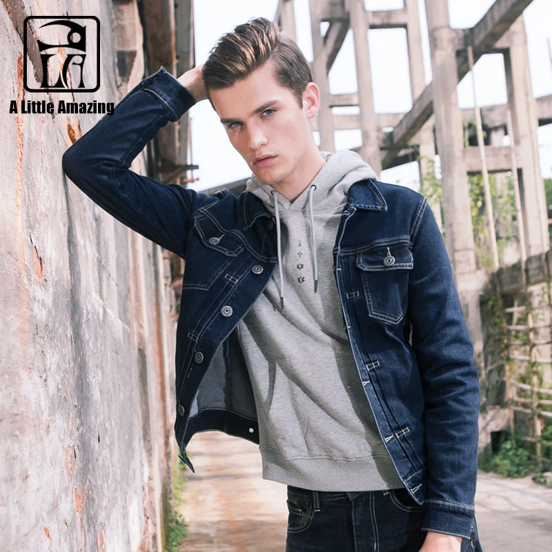 Plus Size S 3XL Mens Denim Jackets Stretch Jeans Mens Fall Fashion