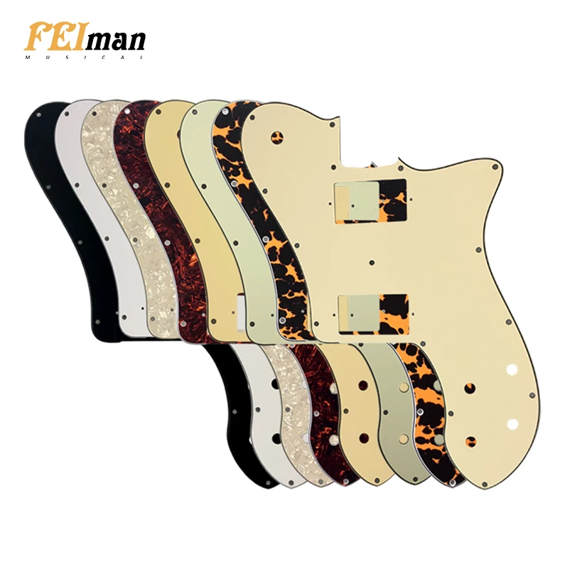 

Pleroo Guitar Parts pickguard For US Fender '72 Tele Deluxe Reissue Guitar With PAF Humbucker Replacement Telecaster guitar