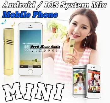 

Mini Wired Mobile Phone Microphone Condenser Mic Android / IOS System For Cell Phone Tablet Computer Smartphone Recording Music