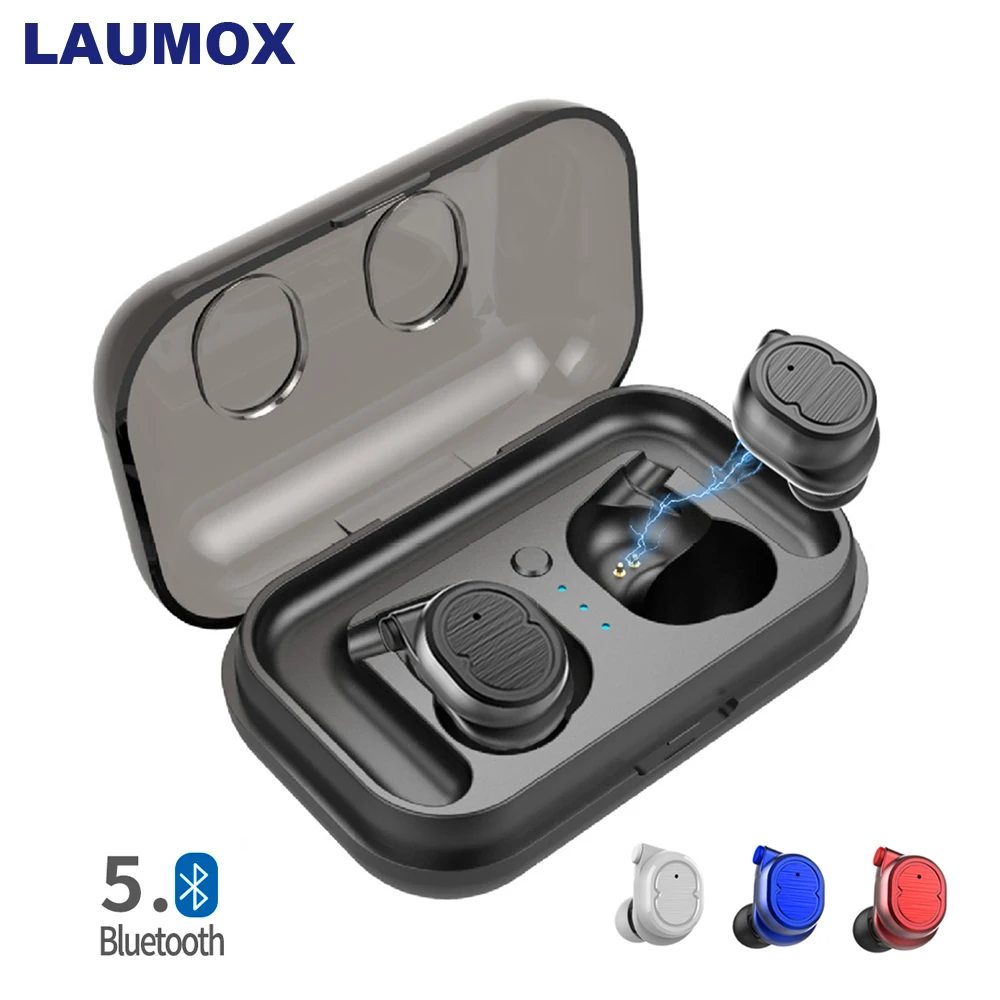 

LAUMOX TWS-8 Mini True Wireless Earphone Bluetooth TWS Earbuds Stereo Headset 4D With Touch Key Sport Gaming Hi-FI Headsets