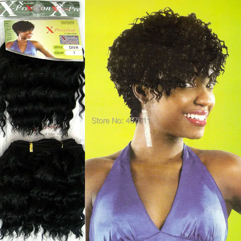 Xpression Braid Hair Weaving Deep Curly Hair Extension Diva Style