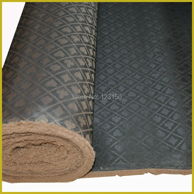 

New Design 2014, Black and Golden Waterproof Suited High Speed Cloth for Poker Table , Width 1.5M