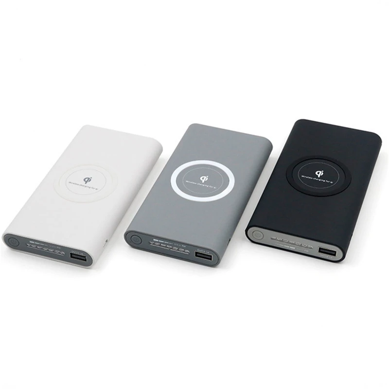 10000 мАч Универсальное портативное зарядное устройство Qi Беспроводное зарядное устройство для iPhone XS samsung S6 S7 S8 зарядное устройство Беспроводное зарядное утройство для телефона