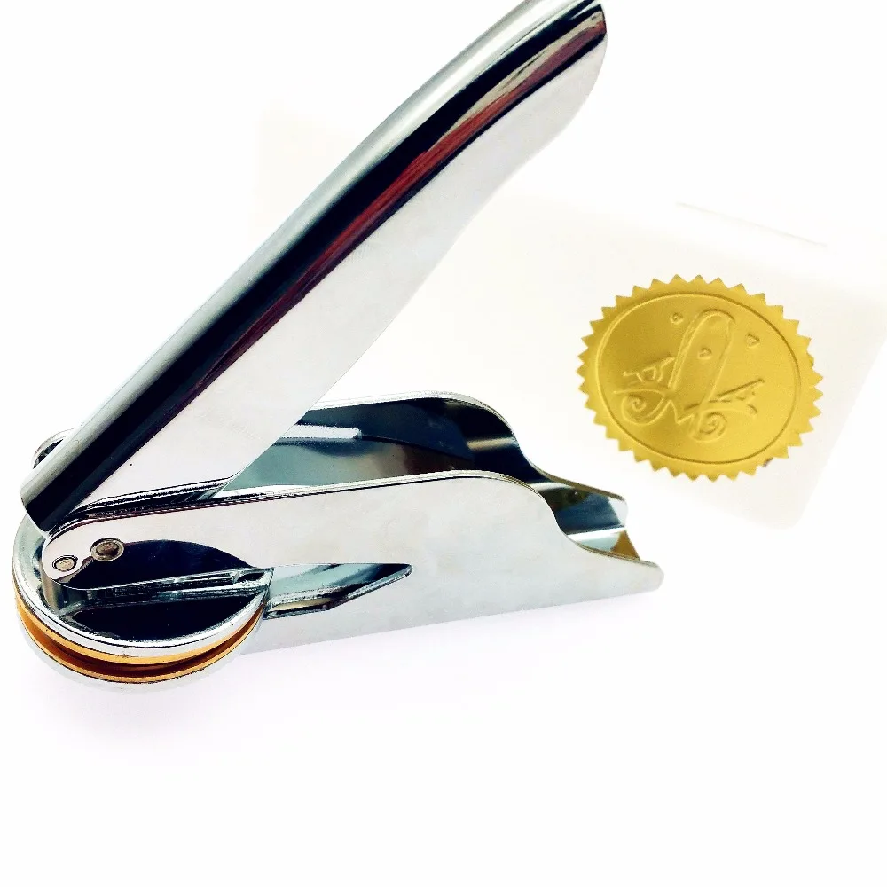 

Design Your Own Embosser Stamp / Custom Embosser Seal for Personalized / Wedding Seal Envelope Leather