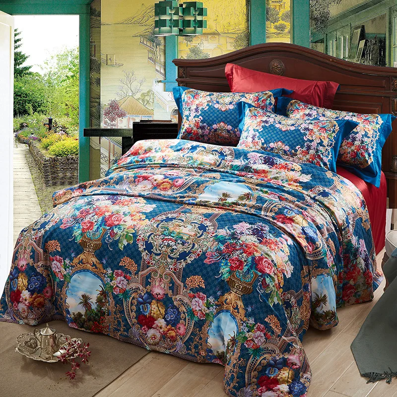 100% Egypt Cotton Palace Royal Luxury Bedding Set 4Pcs