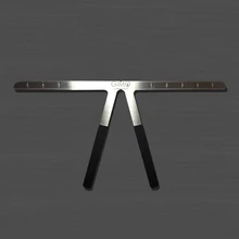 Нержавеющая сталь Татуировка трехточечный позиционный баланс линейка Microblading многоразовые измерения бровей Руководство линейка для перманентного макияжа