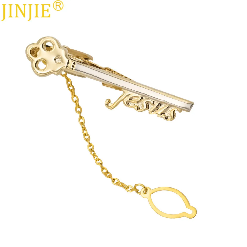 

High Quality Men Pure Copper Key Shape Tie Clip Bar Necktie Pin Clasp Clamp Wedding Charm Creative Gifts Clip Mens Gifts Jewelry