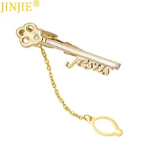 High Quality Men Pure Copper Key Shape Tie Clip Bar Necktie Pin Clasp Clamp Wedding Charm Creative Gifts Clip Mens Gifts Jewelry savoyshi punk mechanical watch movement mens cufflinks tie clips set high quality necktie pin tie bars clip clasp dropshipping