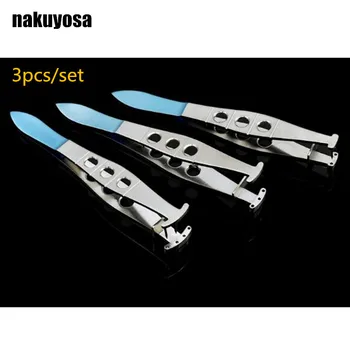 

3pcs Titanium alloy Microscopic Ophthalmic Instruments Double eyelid Customization perforator Punching device Eyelid designer