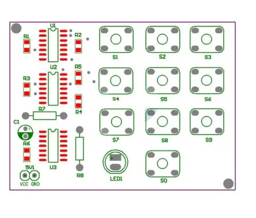 1PCS Simple Electronic Password Lock Circuit DIY Learning Kits