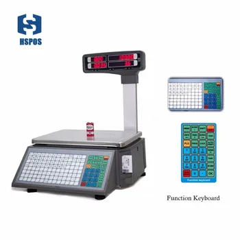 

price scale for supermarket meat shop or fruit shop barcode printing Electronic weighing Scales with 10000 PLUs