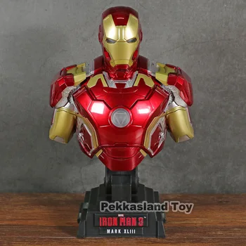 

Anime 1/4 Scale Painted Figure Iron Man Bust Lightable Action Figure Light Ver. MK43 PVC figure Toy