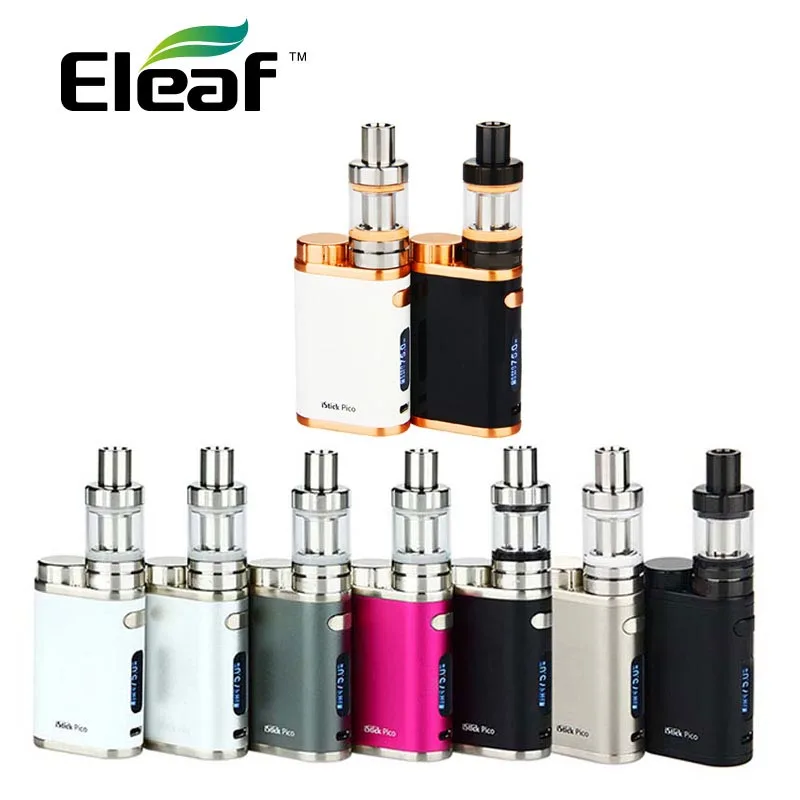 Оригинальный стартовый набор Eleaf iStick Pico мини бак MELO 3 объемом 2 мл боксмод 75 Вт
