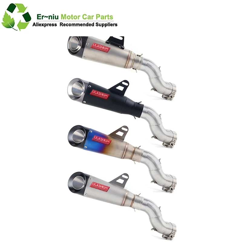 

Motorcycle Full System Exhaust Escape Slip-On For kawasaki Ninja 900 Z900 Modified Middle Link Pipe