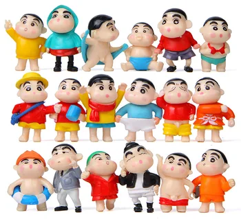 

18pcs/1lot Crayon Shin-chan 4.5cm Miniature Toys Action Figure Brinquedo Toy Kids Birthday Gift #n761
