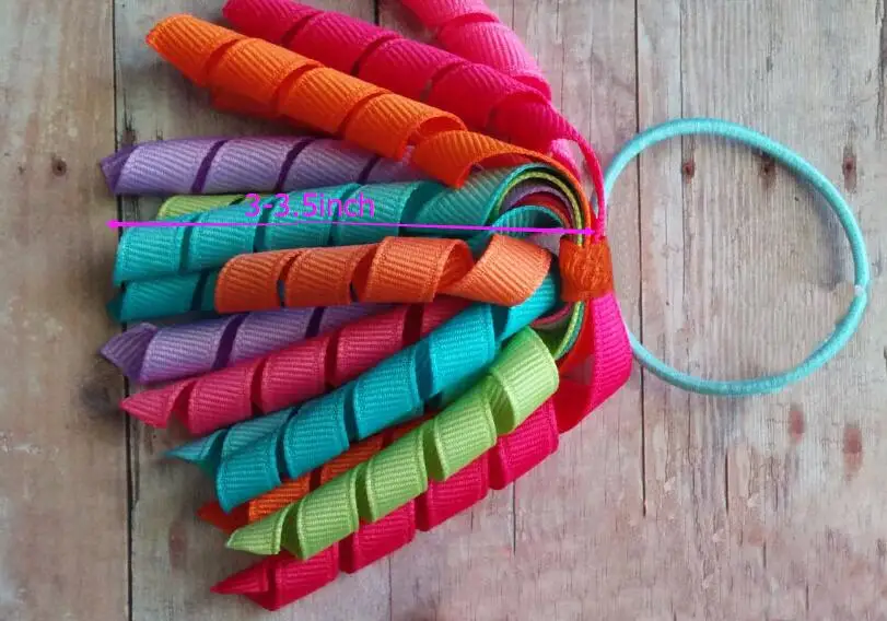 Повязка на голову с круглым вырезом 3 дюйма 50 шт.|rope elastic|rope tierope hair |