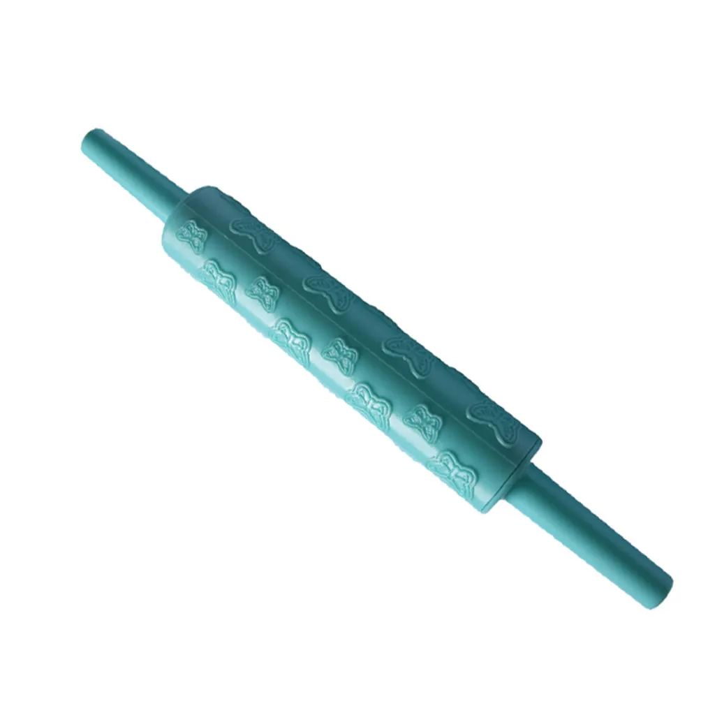 

1PCS Plastic Pattern Rolling Pin Cake Embossing Roller Sugarcraft Decorating Rolling Pin DIY Kitchen Baking Tools Drop Shipping
