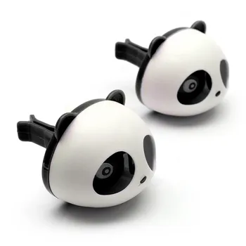 

2Pcs Car Air Freshener pandal Car Perfumes Fragrance Air Conditioning Vent car styling Accessories Panda Eyes Will Jump