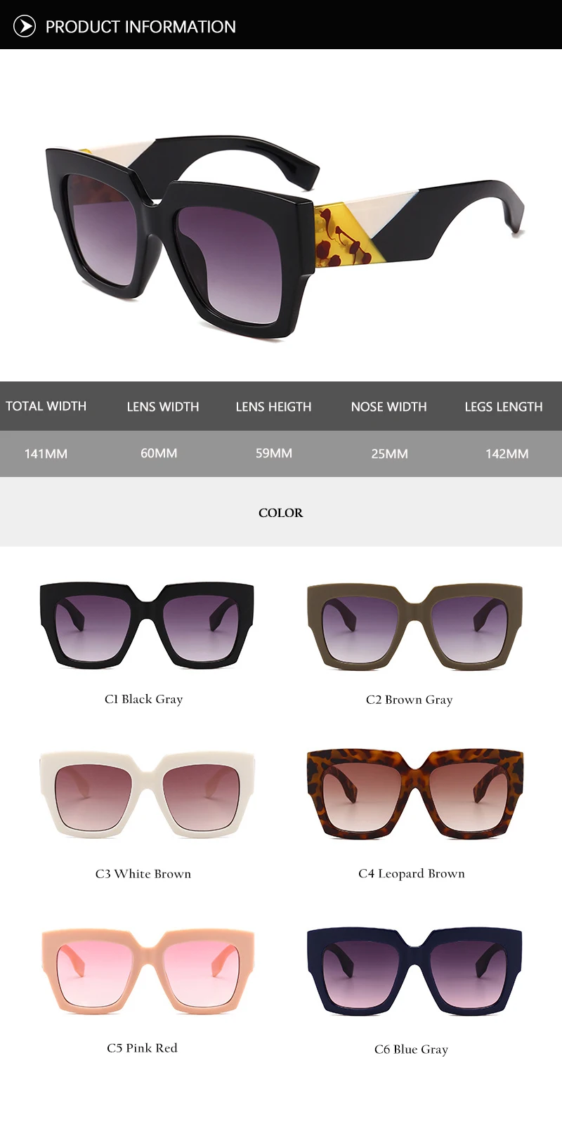 2018 New Oversized Sunglasses (30)