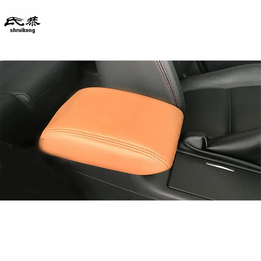 1 комплект Автомобильный стикер для Mazda 6 ATENZA pu кожаные автомобильные аксессуары подлокотник коробка Защитная крышка